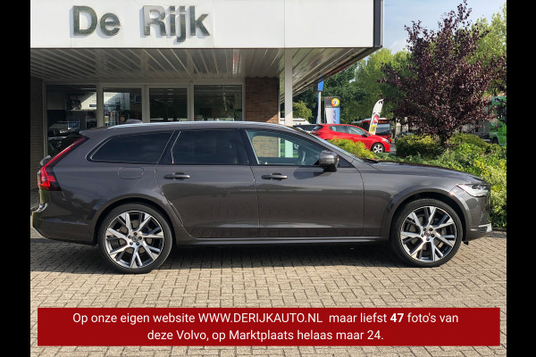 Volvo V90 Cross Country 2.0 B5 AWD Pro | Pano, Stoel+Stuurverw, Ventilatie, Leder, 360 Camera, Navi, 21'' LMV | Dealeronderhouden|
