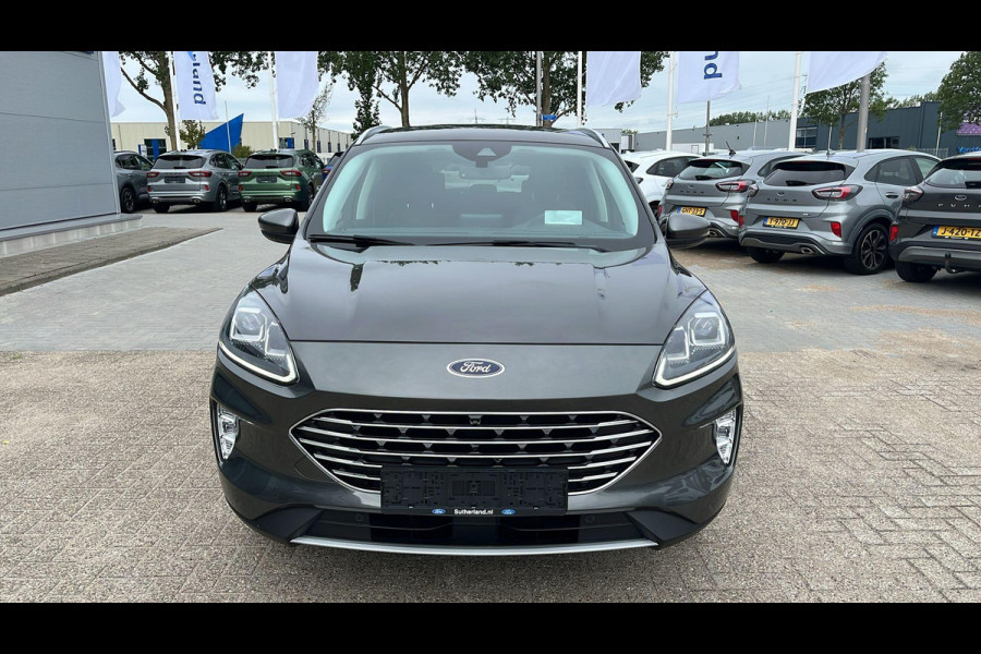 Ford Kuga 2.5 PHEV Titanium X Zuid | Weg/Uitklapbare Trekhaak (Elektrisch bedienbaar) | Adaptive cruise control | Winter Pack | Dodehoeksensoren | Bang&Olufsen | Head up Display | Half leder bekleding | 1.500 kg trekgewicht