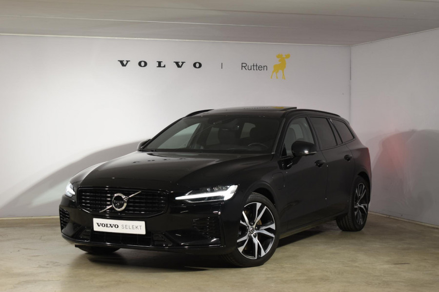 Volvo V60 T6 340PK Automaat Plug-in hybrid AWD R-Design / Panoramadak / Stoelverwarming / Stuurverwarming / 360 Camera / Sportstoelen, Elektrisch met geheugen / Head-up Display / Harman Kardon / Cruise control