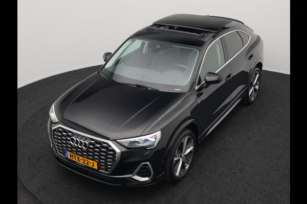 Audi Q3 Sportback 45 TFSI e S Line Plug In Hybrid 245pk PHEV | Trekhaak af Fabriek | Panodak | Adaptive Cruise | 20"L.M | Apple Carplay | Virtual | Sportstoelen Verwarmd | Camera | Navi |