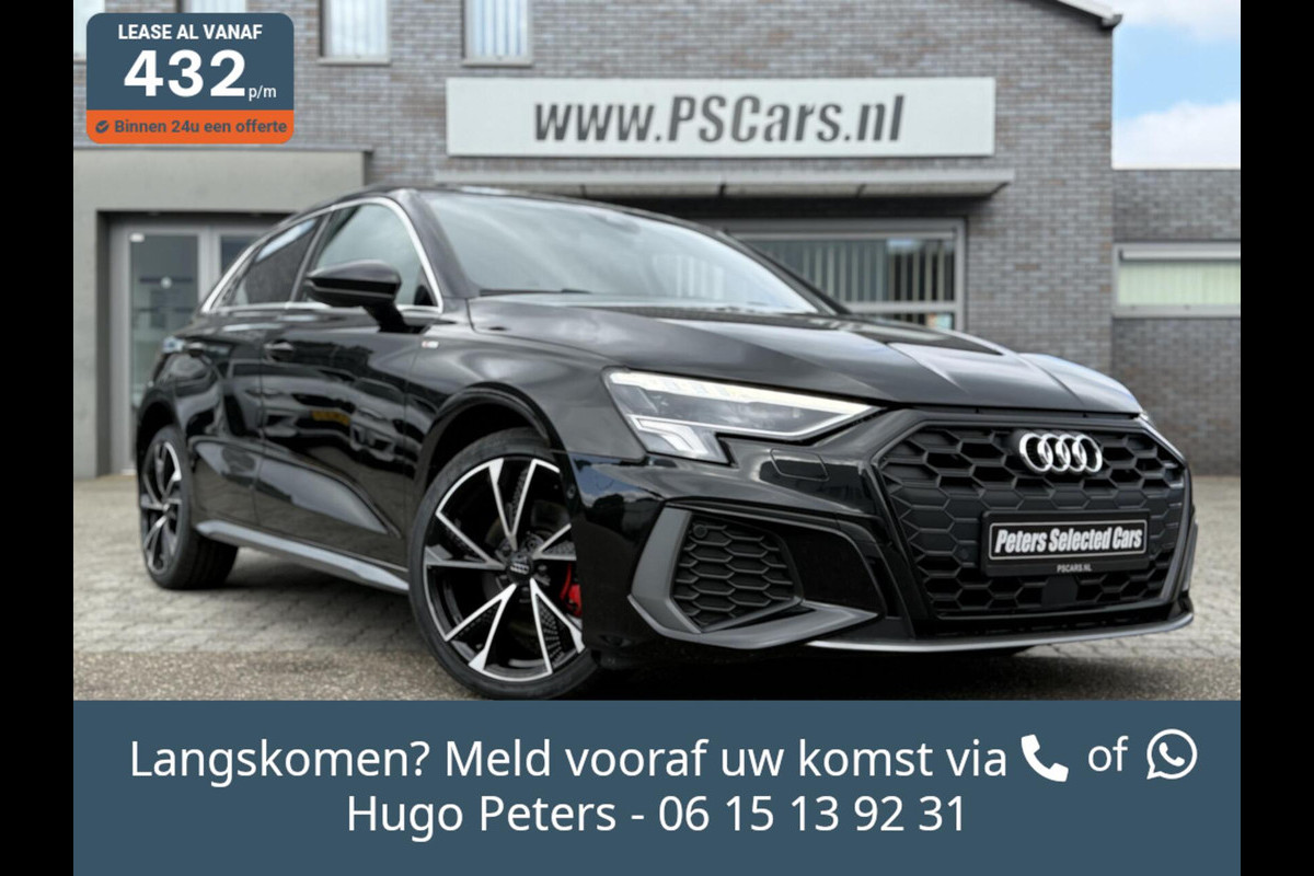 Audi A3 Sportback 40 TFSIe S-Line Acc|Dodehoek|Sportstoelen Audi A3 Sportback 40 TFSIe S-Line Acc|Dodehoek|Sportstoelen