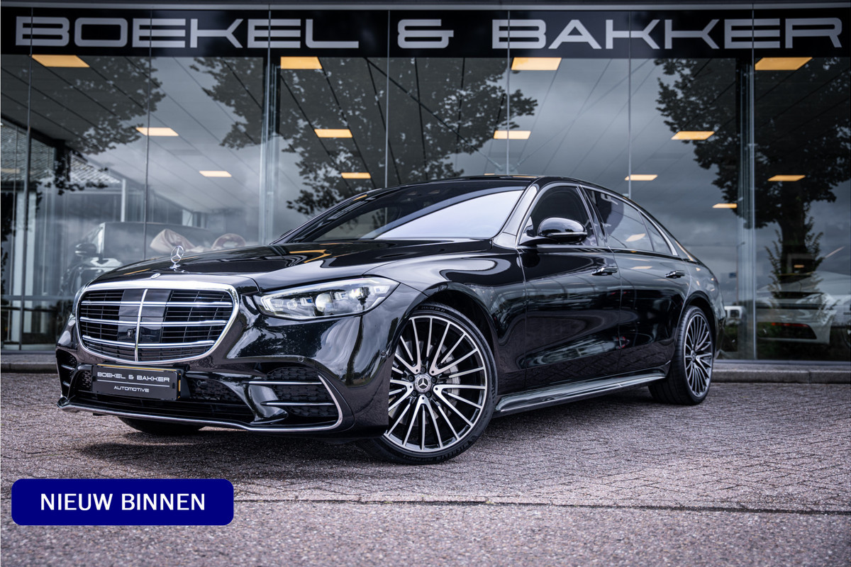 Mercedes-Benz S-Klasse 500 4MATIC Lang AMG Line ** Achterasbesturing ** Panodak ** HUD ** Burmester Premium Plus ** 21inch ** Ventilatie ** Massage Mercedes-Benz S-Klasse 500 4MATIC Lang AMG Line ** Achterasbesturing ** Panodak ** HUD ** Burmester Premium Plus ** 21inch ** Ventilatie ** Massage