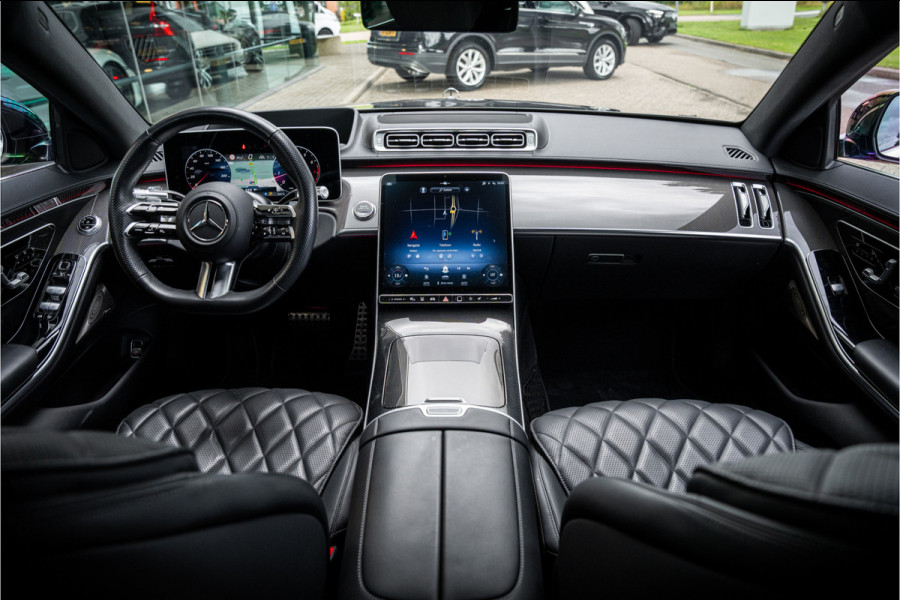 Mercedes-Benz S-Klasse 500 4MATIC Lang AMG Line ** Achterasbesturing ** Panodak ** HUD ** Burmester Premium Plus ** 21inch ** Ventilatie ** Massage