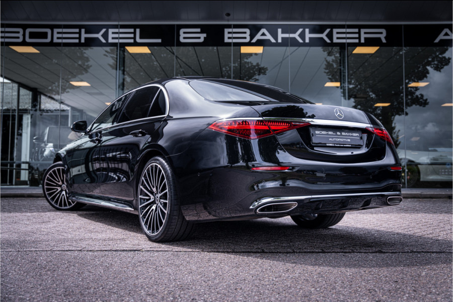 Mercedes-Benz S-Klasse 500 4MATIC Lang AMG Line ** Achterasbesturing ** Panodak ** HUD ** Burmester Premium Plus ** 21inch ** Ventilatie ** Massage