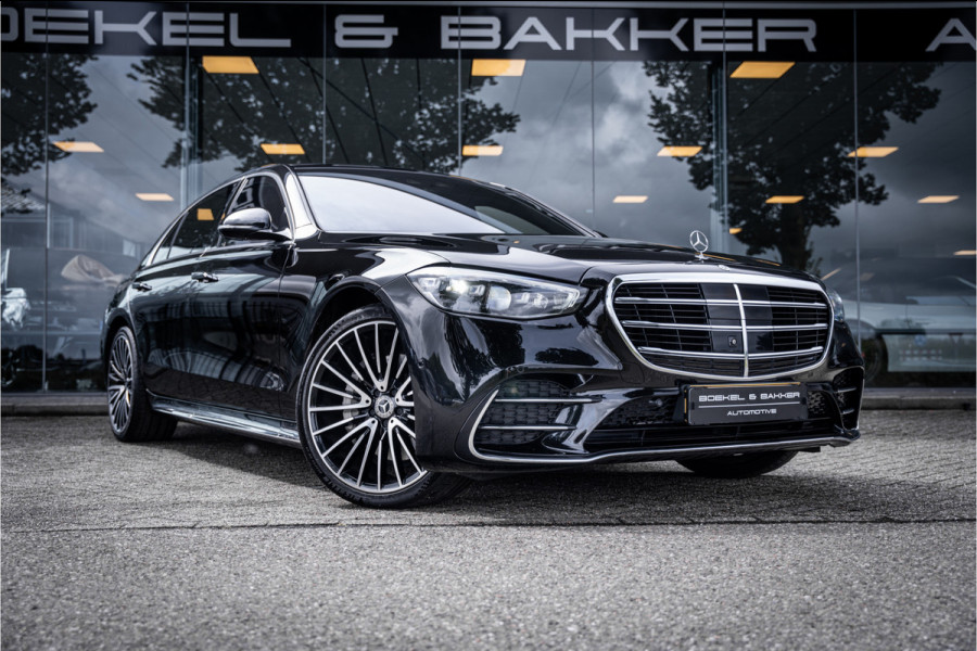 Mercedes-Benz S-Klasse 500 4MATIC Lang AMG Line ** Achterasbesturing ** Panodak ** HUD ** Burmester Premium Plus ** 21inch ** Ventilatie ** Massage