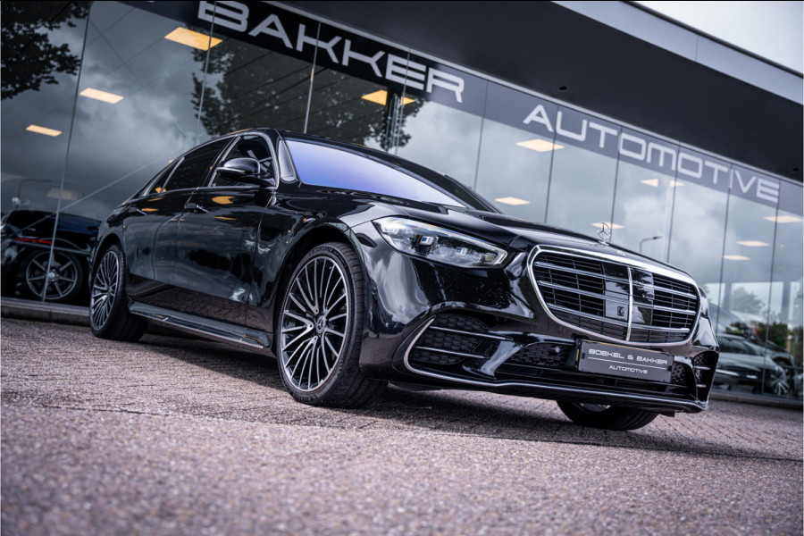 Mercedes-Benz S-Klasse 500 4MATIC Lang AMG Line ** Achterasbesturing ** Panodak ** HUD ** Burmester Premium Plus ** 21inch ** Ventilatie ** Massage