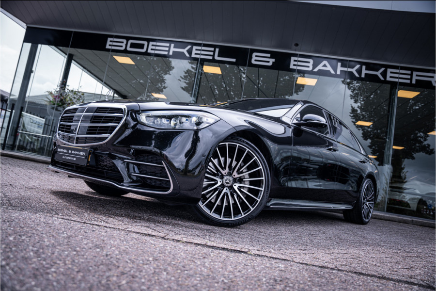 Mercedes-Benz S-Klasse 500 4MATIC Lang AMG Line ** Achterasbesturing ** Panodak ** HUD ** Burmester Premium Plus ** 21inch ** Ventilatie ** Massage