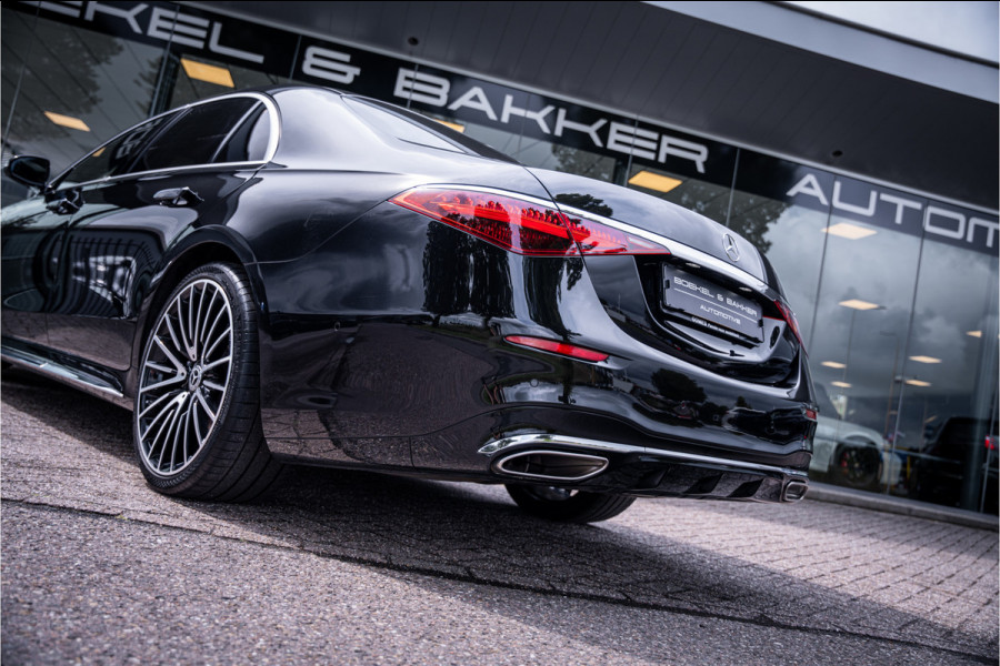 Mercedes-Benz S-Klasse 500 4MATIC Lang AMG Line ** Achterasbesturing ** Panodak ** HUD ** Burmester Premium Plus ** 21inch ** Ventilatie ** Massage