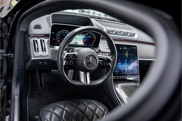 Mercedes-Benz S-Klasse 500 4MATIC Lang AMG Line ** Achterasbesturing ** Panodak ** HUD ** Burmester Premium Plus ** 21inch ** Ventilatie ** Massage