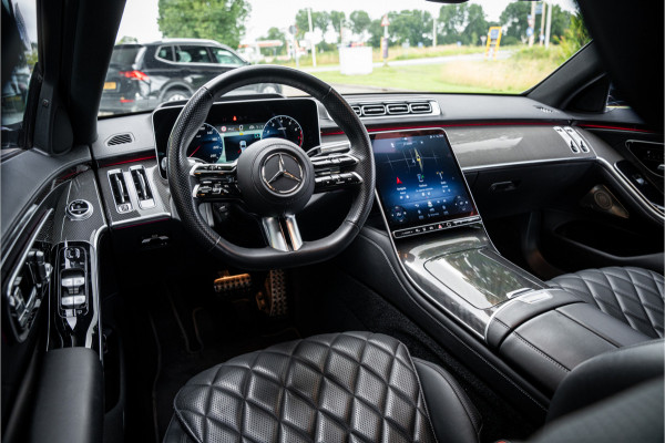 Mercedes-Benz S-Klasse 500 4MATIC Lang AMG Line ** Achterasbesturing ** Panodak ** HUD ** Burmester Premium Plus ** 21inch ** Ventilatie ** Massage