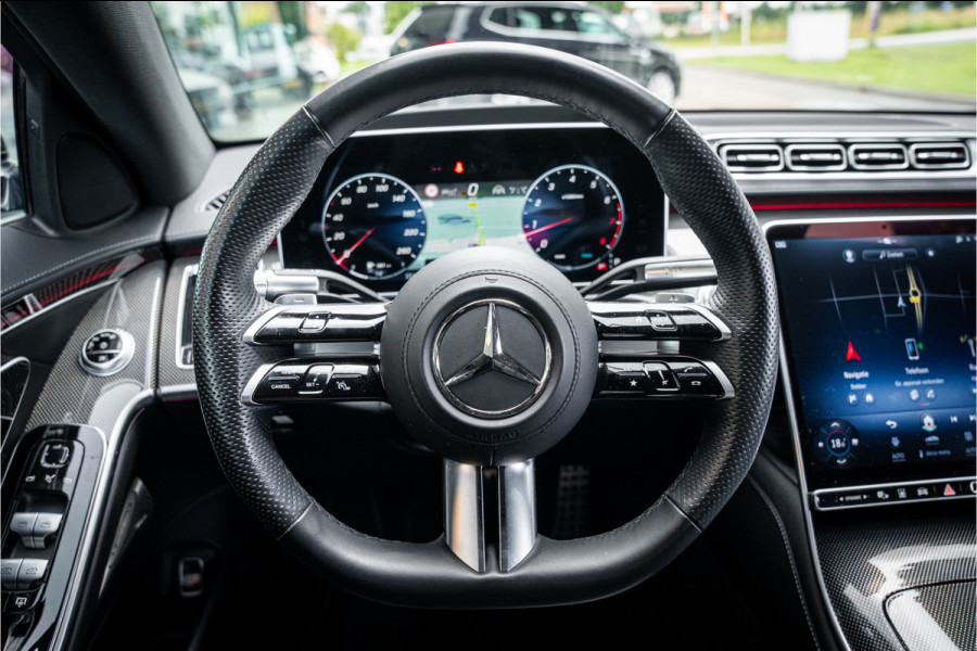 Mercedes-Benz S-Klasse 500 4MATIC Lang AMG Line ** Achterasbesturing ** Panodak ** HUD ** Burmester Premium Plus ** 21inch ** Ventilatie ** Massage