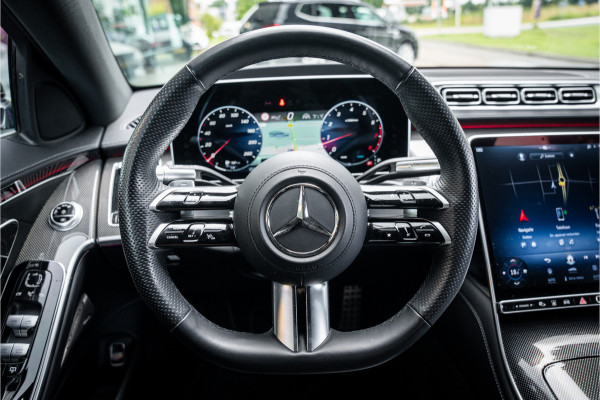 Mercedes-Benz S-Klasse 500 4MATIC Lang AMG Line ** Achterasbesturing ** Panodak ** HUD ** Burmester Premium Plus ** 21inch ** Ventilatie ** Massage