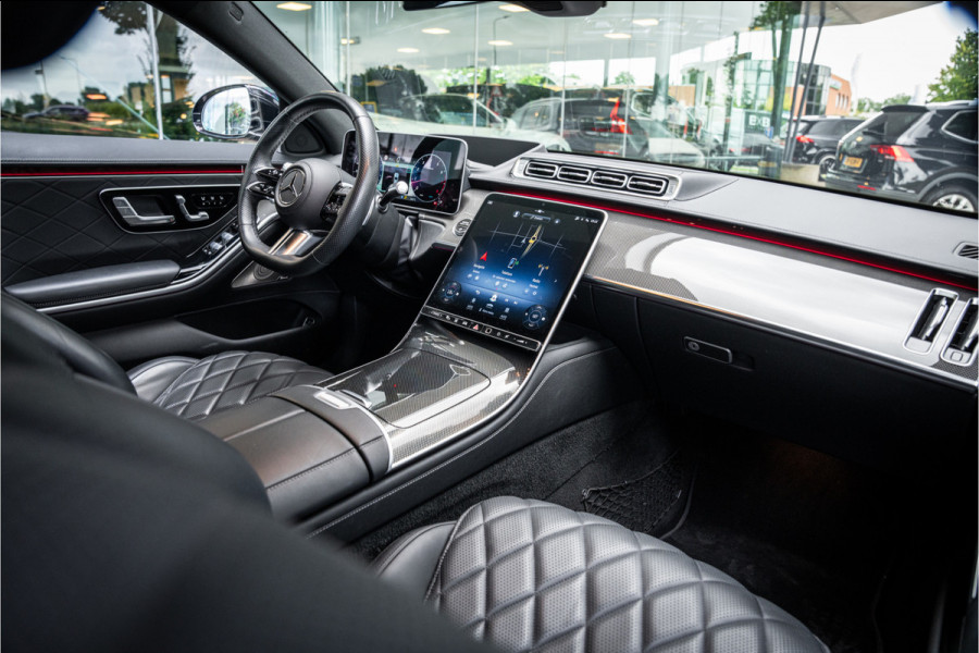 Mercedes-Benz S-Klasse 500 4MATIC Lang AMG Line ** Achterasbesturing ** Panodak ** HUD ** Burmester Premium Plus ** 21inch ** Ventilatie ** Massage