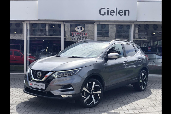 Nissan QASHQAI 1.2 DIG-T Tekna+ | Eerste eigenaar, Trekhaak, Bose, 360 Camera, Leer, Stoelverwarming, LED, Panoramadak, Navigatie