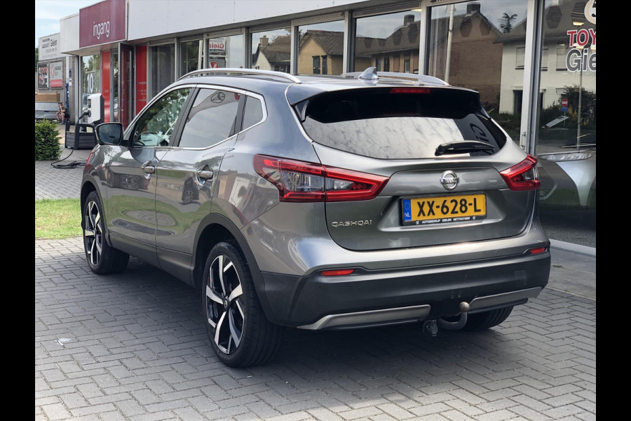 Nissan QASHQAI 1.2 DIG-T Tekna+ | Eerste eigenaar, Trekhaak, Bose, 360 Camera, Leer, Stoelverwarming, LED, Panoramadak, Navigatie