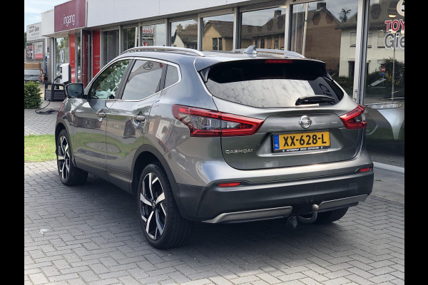 Nissan QASHQAI 1.2 DIG-T Tekna+ | Eerste eigenaar, Trekhaak, Bose, 360 Camera, Leer, Stoelverwarming, LED, Panoramadak, Navigatie