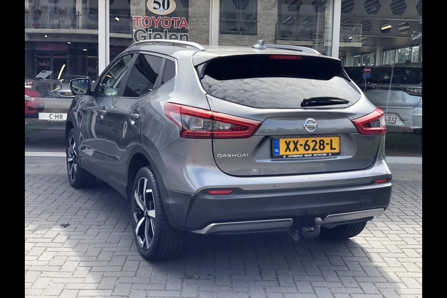 Nissan QASHQAI 1.2 DIG-T Tekna+ | Eerste eigenaar, Trekhaak, Bose, 360 Camera, Leer, Stoelverwarming, LED, Panoramadak, Navigatie