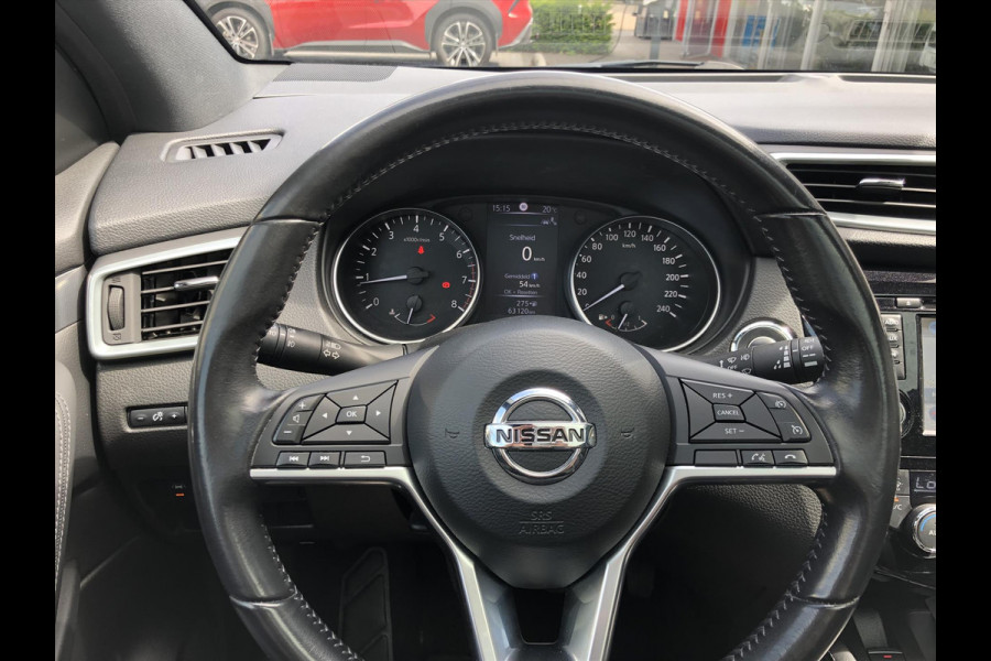 Nissan QASHQAI 1.2 DIG-T Tekna+ | Eerste eigenaar, Trekhaak, Bose, 360 Camera, Leer, Stoelverwarming, LED, Panoramadak, Navigatie