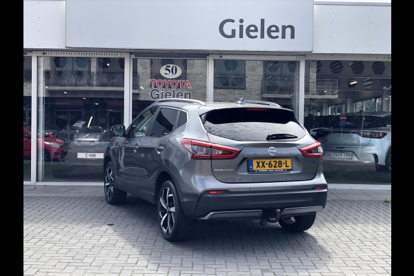 Nissan QASHQAI 1.2 DIG-T Tekna+ | Eerste eigenaar, Trekhaak, Bose, 360 Camera, Leer, Stoelverwarming, LED, Panoramadak, Navigatie