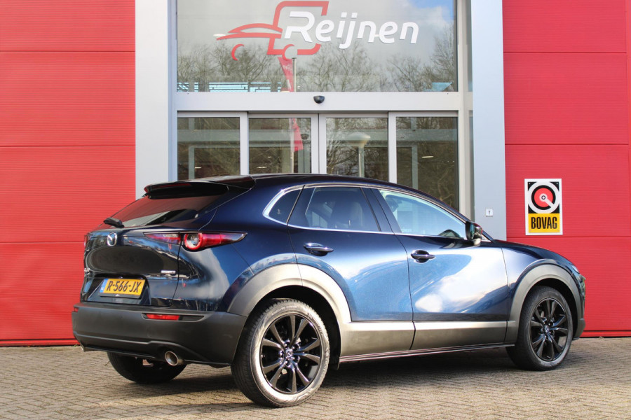 Mazda CX-30 2.0 e-SkyActiv-X MILD Hybrid 187PK HOMURA | DRAADLOOS APPLE CARPLAY/ANDROID AUTO | FULL LED KOPLAMPEN | DAB+ RADIO | CLIMATE CONTROL | STOEL VERWARMING | ADAPTIVE CRUISE CONTROL | LICHTMETALEN VELGEN BLACK | ALL SEASON BANDEN | DODEHOEK DETECTIE | ELEKTRISCHE ACHTERKLEP | STOEL VERWARMING |