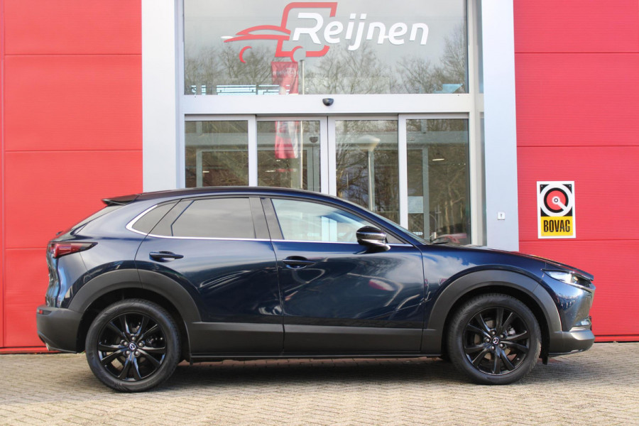 Mazda CX-30 2.0 e-SkyActiv-X MILD Hybrid 187PK HOMURA | DRAADLOOS APPLE CARPLAY/ANDROID AUTO | FULL LED KOPLAMPEN | DAB+ RADIO | CLIMATE CONTROL | STOEL VERWARMING | ADAPTIVE CRUISE CONTROL | LICHTMETALEN VELGEN BLACK | ALL SEASON BANDEN | DODEHOEK DETECTIE | ELEKTRISCHE ACHTERKLEP | STOEL VERWARMING |