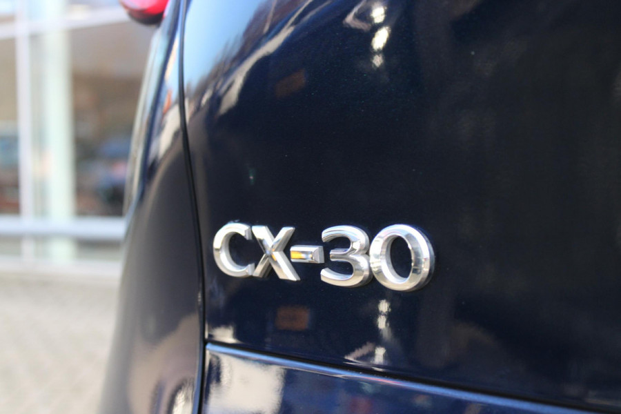 Mazda CX-30 2.0 e-SkyActiv-X MILD Hybrid 187PK HOMURA | DRAADLOOS APPLE CARPLAY/ANDROID AUTO | FULL LED KOPLAMPEN | DAB+ RADIO | CLIMATE CONTROL | STOEL VERWARMING | ADAPTIVE CRUISE CONTROL | LICHTMETALEN VELGEN BLACK | ALL SEASON BANDEN | DODEHOEK DETECTIE | ELEKTRISCHE ACHTERKLEP | STOEL VERWARMING |