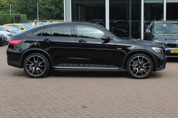 Mercedes-Benz GLC Coupé AMG 43 4MATIC / Schuifdak / 360Camera / Head-up / Burmester / Carbon intr. / 21'' / Memory seats / Keyless / Treeplanken / LED / Dodehoek / DAB / Stoelverwarming / ACC