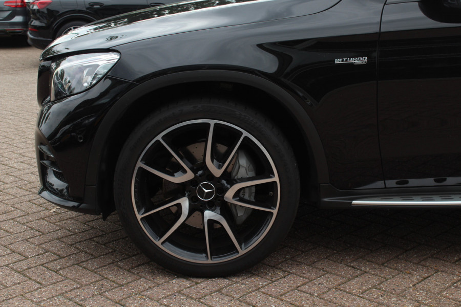 Mercedes-Benz GLC Coupé AMG 43 4MATIC / Schuifdak / 360Camera / Head-up / Burmester / Carbon intr. / 21'' / Memory seats / Keyless / Treeplanken / LED / Dodehoek / DAB / Stoelverwarming / ACC