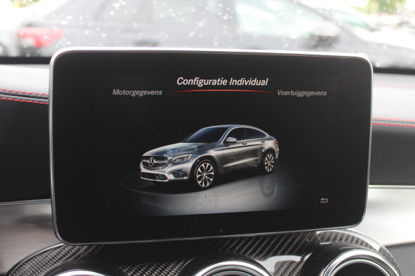 Mercedes-Benz GLC Coupé AMG 43 4MATIC / Schuifdak / 360Camera / Head-up / Burmester / Carbon intr. / 21'' / Memory seats / Keyless / Treeplanken / LED / Dodehoek / DAB / Stoelverwarming / ACC