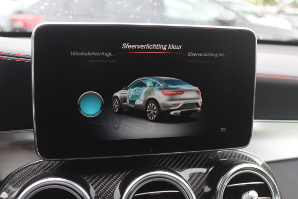 Mercedes-Benz GLC Coupé AMG 43 4MATIC / Schuifdak / 360Camera / Head-up / Burmester / Carbon intr. / 21'' / Memory seats / Keyless / Treeplanken / LED / Dodehoek / DAB / Stoelverwarming / ACC