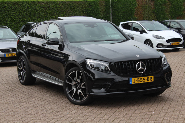 Mercedes-Benz GLC Coupé AMG 43 4MATIC / Schuifdak / 360Camera / Head-up / Burmester / Carbon intr. / 21'' / Memory seats / Keyless / Treeplanken / LED / Dodehoek / DAB / Stoelverwarming / ACC