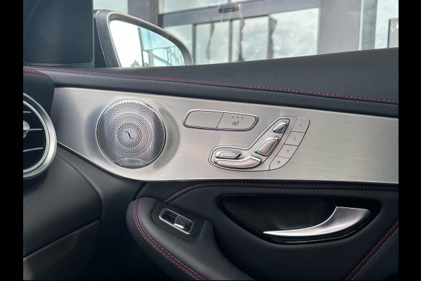 Mercedes-Benz GLC Coupé AMG 43 4MATIC / Schuifdak / 360Camera / Head-up / Burmester / Carbon intr. / 21'' / Memory seats / Keyless / Treeplanken / LED / Dodehoek / DAB / Stoelverwarming / ACC