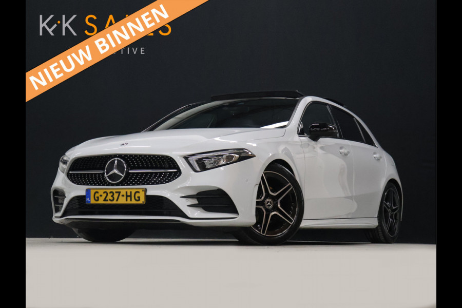 Mercedes-Benz A-Klasse 160 AMG Sport [SCHUIFKANTELDAK, CAMERA, PDC V+A, APPLE CARPLAY, ANDROID AUTO, CRUISE CONTROL, NAVIGATIE, AIRCONDITIONING, AMG PAKKET, NIEUWSTAAT]