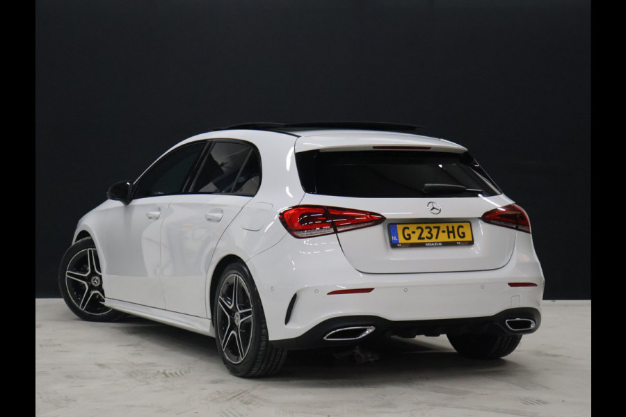 Mercedes-Benz A-Klasse 160 AMG Sport [SCHUIFKANTELDAK, CAMERA, PDC V+A, APPLE CARPLAY, ANDROID AUTO, CRUISE CONTROL, NAVIGATIE, AIRCONDITIONING, AMG PAKKET, NIEUWSTAAT]