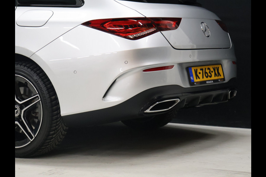 Mercedes-Benz CLA-Klasse Shooting Brake 250 e Business Solution AMG Limited [SCHUIFKANTELDAK, MEMORY SEATS, CAMERA, PDC V+A, CRUISE CONTROL, SFEERVERLICHTING, STOELVERWARMING, BLUETOOTH, NAVIGATIE, AIRCO, AMG PAKKET, NIEUWSTAAT]
