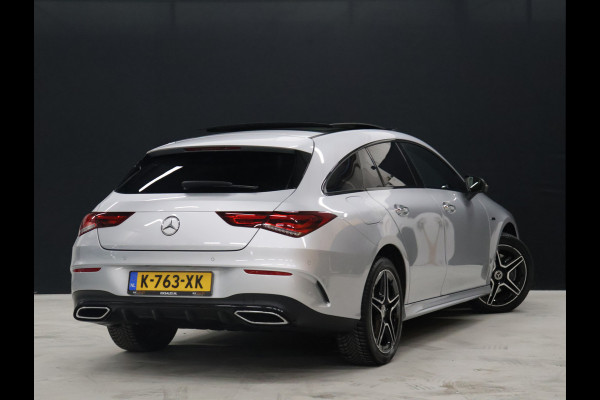 Mercedes-Benz CLA-Klasse Shooting Brake 250 e Business Solution AMG Limited [SCHUIFKANTELDAK, MEMORY SEATS, CAMERA, PDC V+A, CRUISE CONTROL, SFEERVERLICHTING, STOELVERWARMING, BLUETOOTH, NAVIGATIE, AIRCO, AMG PAKKET, NIEUWSTAAT]