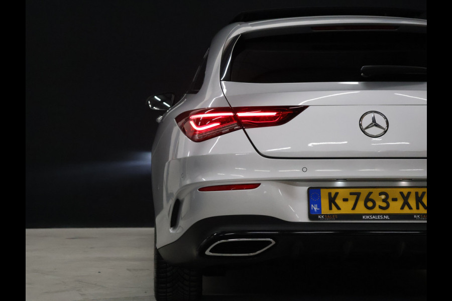 Mercedes-Benz CLA-Klasse Shooting Brake 250 e Business Solution AMG Limited [SCHUIFKANTELDAK, MEMORY SEATS, CAMERA, PDC V+A, CRUISE CONTROL, SFEERVERLICHTING, STOELVERWARMING, BLUETOOTH, NAVIGATIE, AIRCO, AMG PAKKET, NIEUWSTAAT]