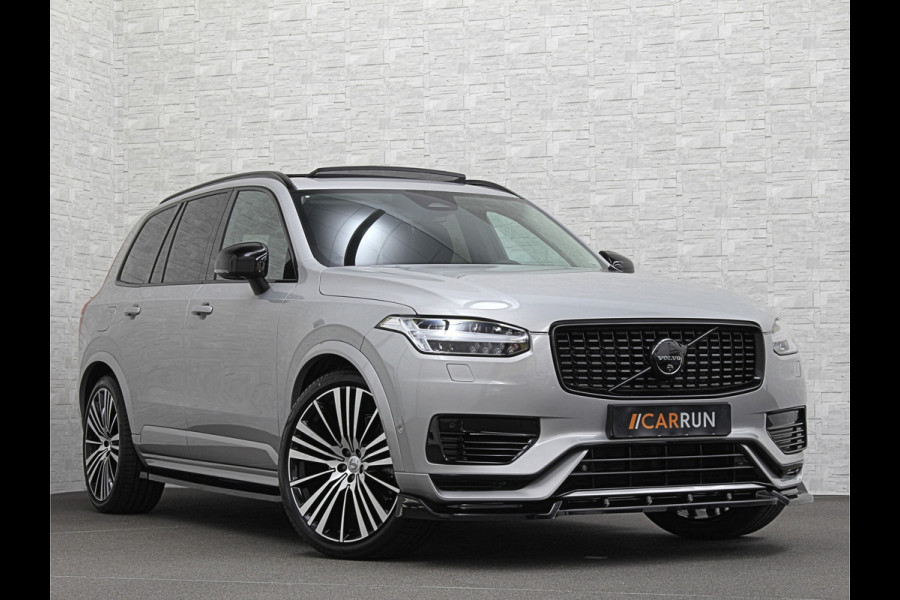 Volvo XC90 T8 R 455pk Long Range AWD Plus Dark | Luchtvering | Panorama | 360 Camera | Trekhaak | Pilot-Assist | ACC | Leder | Memory | Harman-Kardon | BLIS | Sportstoelen | Stoelverwarming V+A | Suurverwarming | Keyless-Entry | Standkachel | Full-LED | Zonwering | Getint Glas | Black-Optic | Draadloos Laden | Carplay |