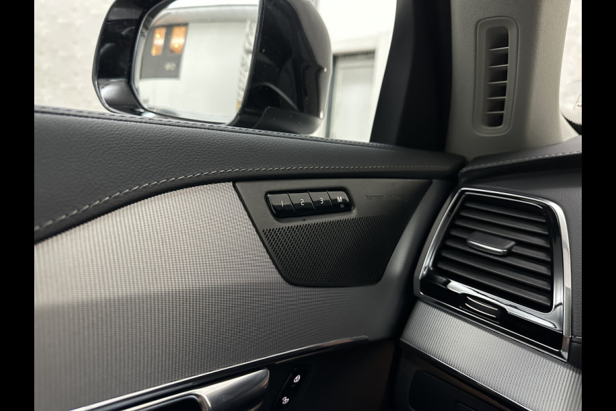 Volvo XC90 T8 R 455pk Long Range AWD Plus Dark | Luchtvering | Panorama | 360 Camera | Trekhaak | Pilot-Assist | ACC | Leder | Memory | Harman-Kardon | BLIS | Sportstoelen | Stoelverwarming V+A | Suurverwarming | Keyless-Entry | Standkachel | Full-LED | Zonwering | Getint Glas | Black-Optic | Draadloos Laden | Carplay |