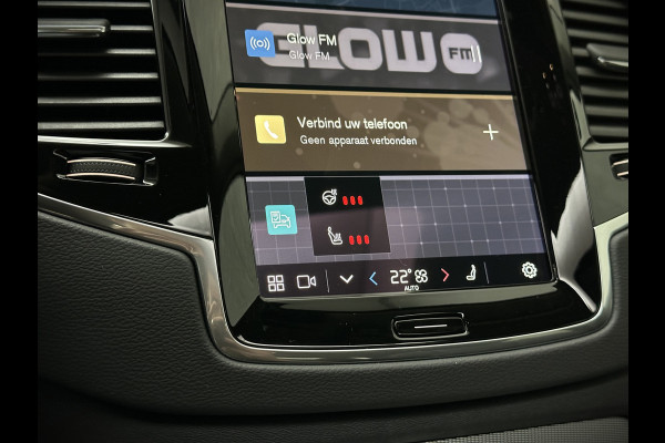 Volvo XC90 T8 R 455pk Long Range AWD Plus Dark | Luchtvering | Panorama | 360 Camera | Trekhaak | Pilot-Assist | ACC | Leder | Memory | Harman-Kardon | BLIS | Sportstoelen | Stoelverwarming V+A | Suurverwarming | Keyless-Entry | Standkachel | Full-LED | Zonwering | Getint Glas | Black-Optic | Draadloos Laden | Carplay |