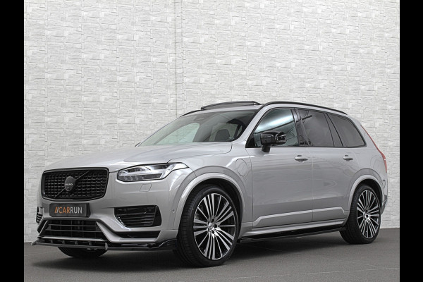 Volvo XC90 T8 R 455pk Long Range AWD Plus Dark | Luchtvering | Panorama | 360 Camera | Trekhaak | Pilot-Assist | ACC | Leder | Memory | Harman-Kardon | BLIS | Sportstoelen | Stoelverwarming V+A | Suurverwarming | Keyless-Entry | Standkachel | Full-LED | Zonwering | Getint Glas | Black-Optic | Draadloos Laden | Carplay |