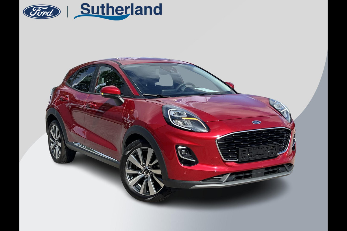 Ford Puma 1.0 EcoBoost Hybrid Titanium X 125pk | Adaptieve Cruise | BLIS | Comfort pack | Winterpack | Elek. achterklep | Full LED Ford Puma 1.0 EcoBoost Hybrid Titanium X 125pk | Adaptieve Cruise | BLIS | Comfort pack | Winterpack | Elek. achterklep | Full LED