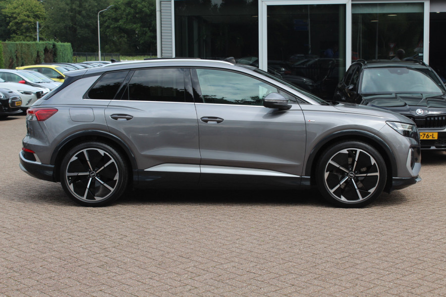 Audi Q4 e-tron 40 Launch edition S Competition 77 kWh / SoH 93.7% / Full option! / Panoramadak / Camera / RS Stoelen / Head-up / 21'' / B&O / Matrix LED / Dodehoek / Keyless / Navigatie / Stoelverwarming / DAB / ACC