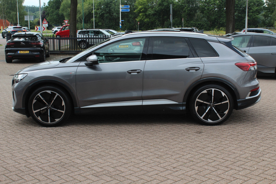 Audi Q4 e-tron 40 Launch edition S Competition 77 kWh / SoH 93.7% / Full option! / Panoramadak / Camera / RS Stoelen / Head-up / 21'' / B&O / Matrix LED / Dodehoek / Keyless / Navigatie / Stoelverwarming / DAB / ACC