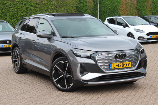 Audi Q4 e-tron 40 Launch edition S Competition 77 kWh / SoH 93.7% / Full option! / Panoramadak / Camera / RS Stoelen / Head-up / 21'' / B&O / Matrix LED / Dodehoek / Keyless / Navigatie / Stoelverwarming / DAB / ACC