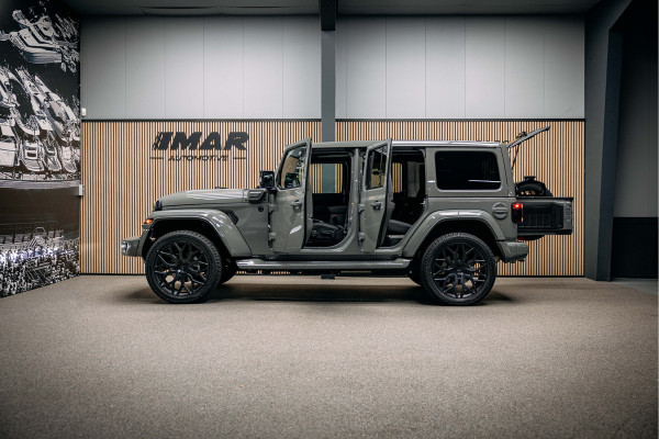 Jeep Wrangler Unlimited 4xe 380 Sahara Full Custom Jeep Wrangler Corse, volledig elektrisch open dak