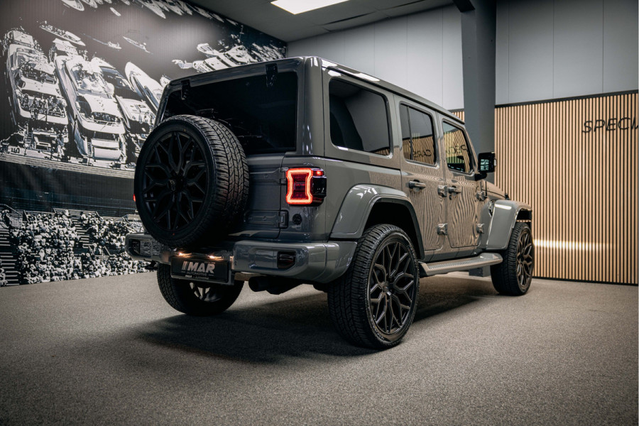 Jeep Wrangler Unlimited 4xe 380 Sahara Full Custom Jeep Wrangler Corse, volledig elektrisch open dak