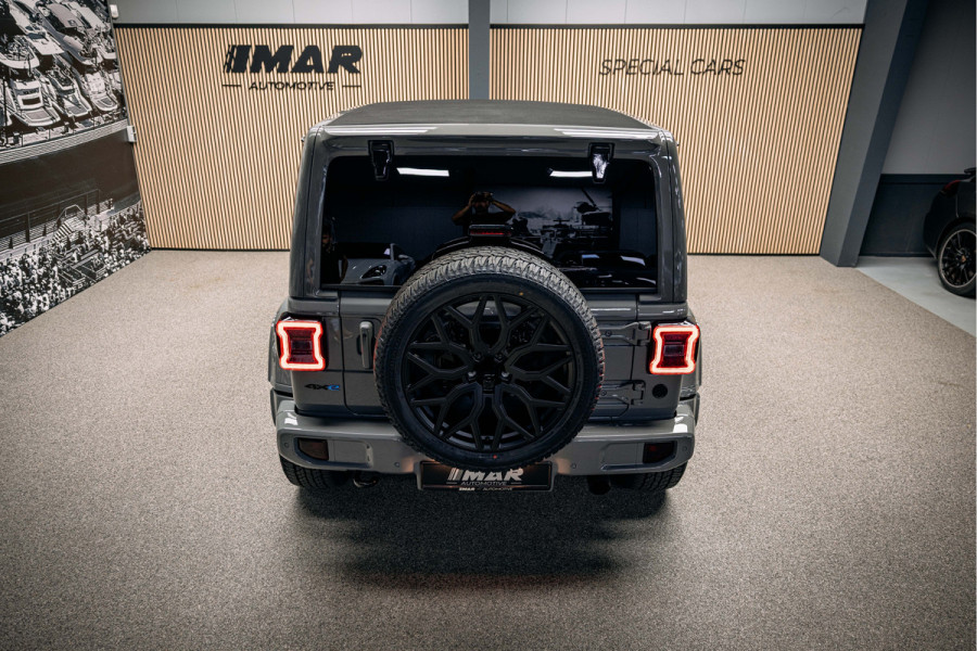 Jeep Wrangler Unlimited 4xe 380 Sahara Full Custom Jeep Wrangler Corse, volledig elektrisch open dak