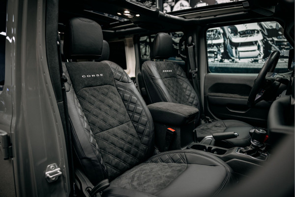 Jeep Wrangler Unlimited 4xe 380 Sahara Full Custom Jeep Wrangler Corse, volledig elektrisch open dak