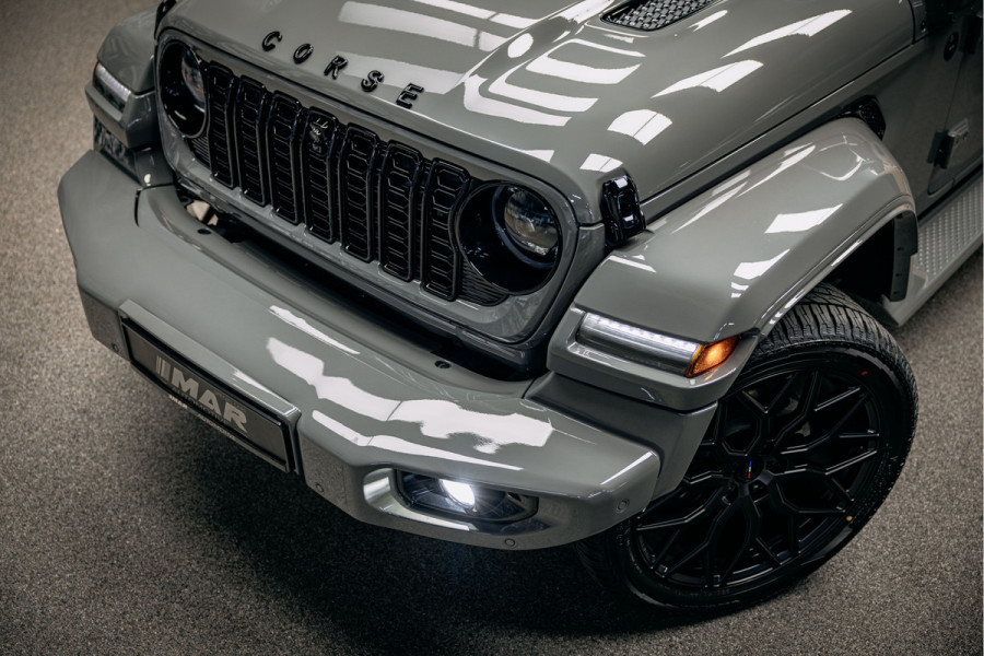 Jeep Wrangler Unlimited 4xe 380 Sahara Full Custom Jeep Wrangler Corse, volledig elektrisch open dak